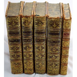 Histoire Philosophique Et Politique Des Etablissemens Et Du Commerce Des Europeens Dans Les Deux Indes. 5 Vols: 4 Text + Atlas